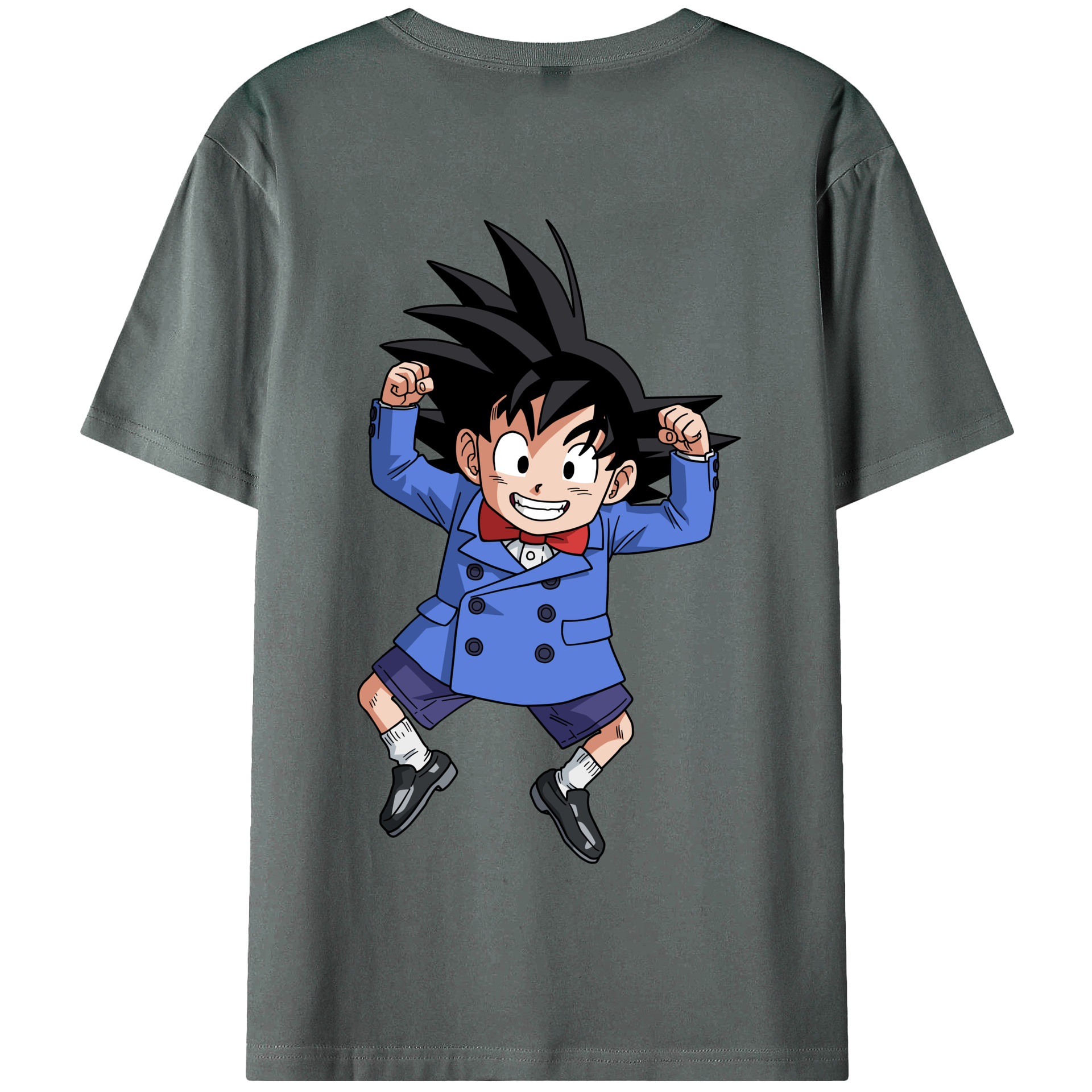 （画像用） ドラゴンボール 孫悟空（そん ごくう）Son Goku カカロット DRAGON BALL Kakarotto 綿100％半袖Tシャツ（背面プリント）